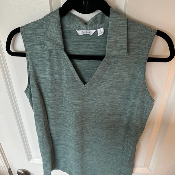 Lady Hagen Green Sleeveless Athletic Tank Top- size S - Picture 2 of 7